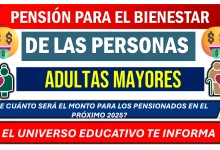 PENSIÓN PARA EL BIENESTAR DE LAS PERSONAS ADULTAS MAYORES  ¿DE CUÁNTO SERÁ EL MONTO PARA LOS PENSIONADOS EN EL PRÓXIMO 2025?