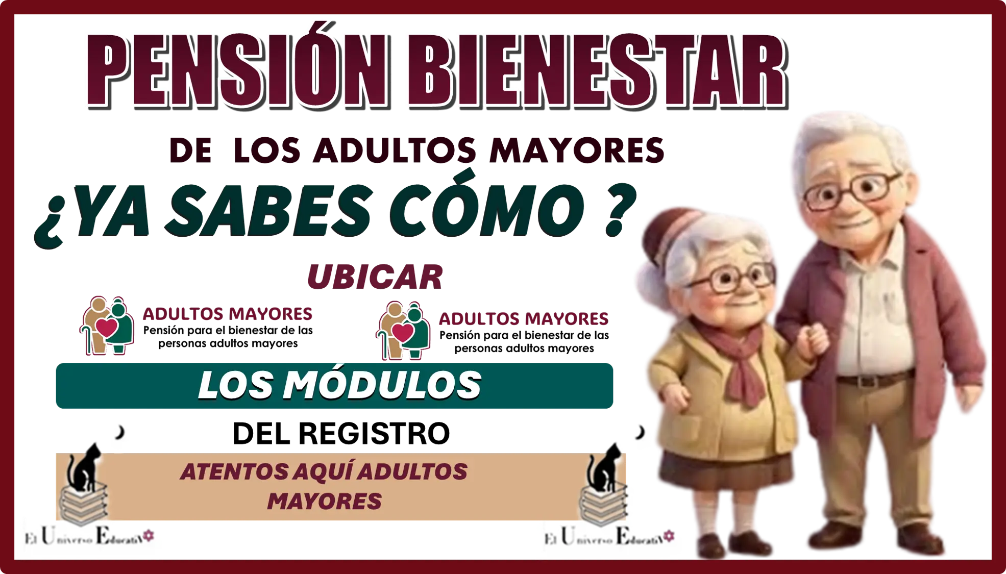 PENSIÓN PARA EL BIENESTAR DE LOS ADULTOS MAYORES | ¿YA SABES CÓMO UBICAR LOS MÓDULOS DE EL REGISTRO?