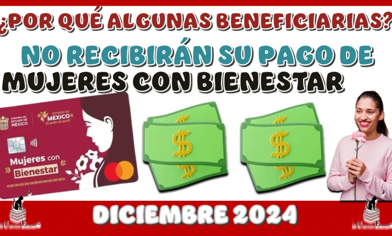 ¿POR QUÉ ALGUNAS BENEFICIARIAS NO RECIBIRÁN SU PAGO DE MUJERES CON BIENESTAR? | DICIEMBRE 2024 