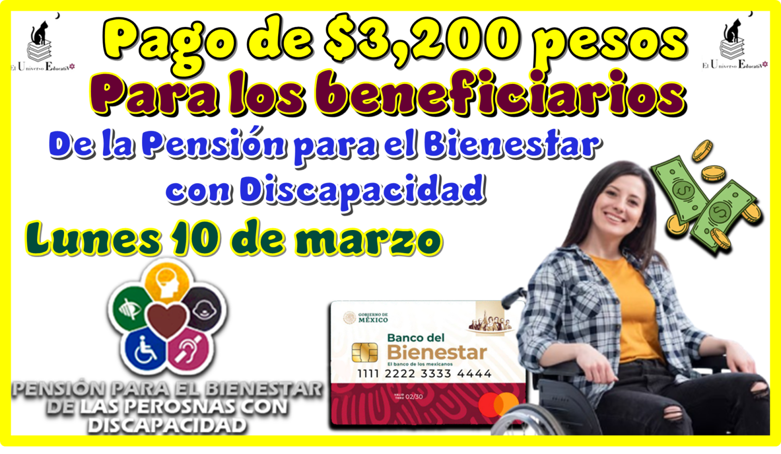 ≫ Pago de $3,200 pesos para los beneficiarios de la Pensión Bienestar ...