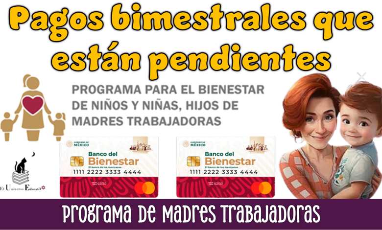 Pagos bimestrales que están pendientes | Programa de Madres Trabajadoras
