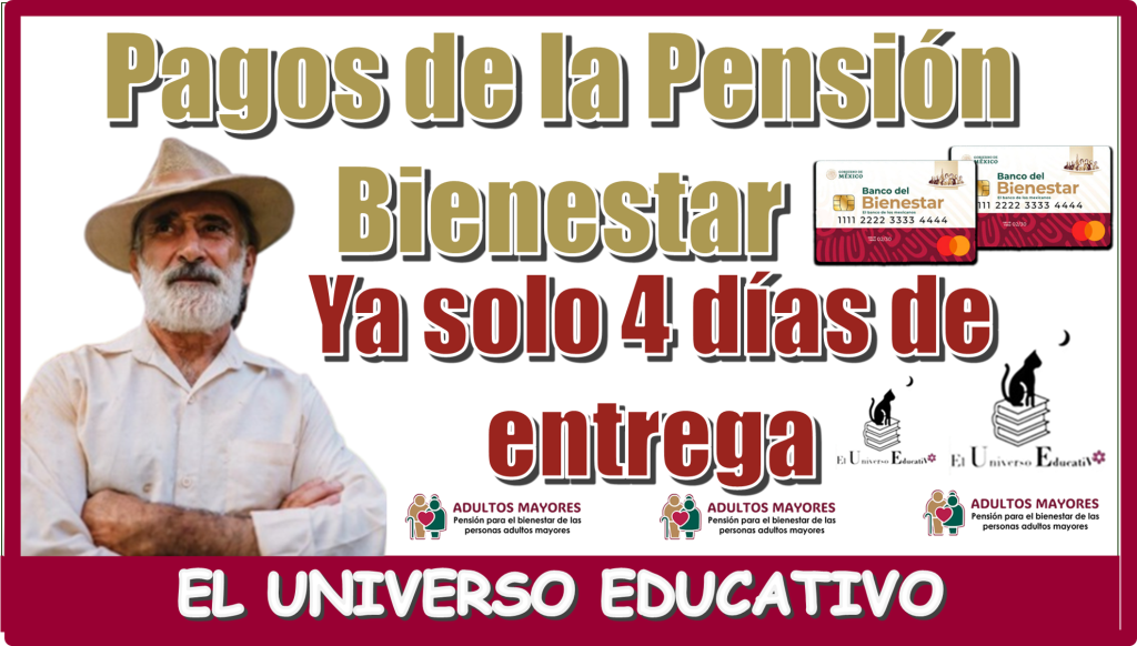 Pagos de la Pensión Bienestar | Ya solo 4 días de entrega 