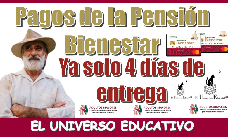 Pagos de la Pensión Bienestar | Ya solo 4 días de entrega 