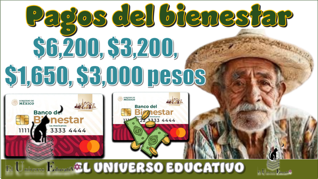 Pagos del bienestar de $6,200, $3,200, $1,650, $3,000 pesos| Este lunes 21 de julio 