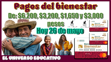 Pagos del bienestar de $6,200, $3,200, $1,650, $3,000 pesos| Hoy 26 de mayo 