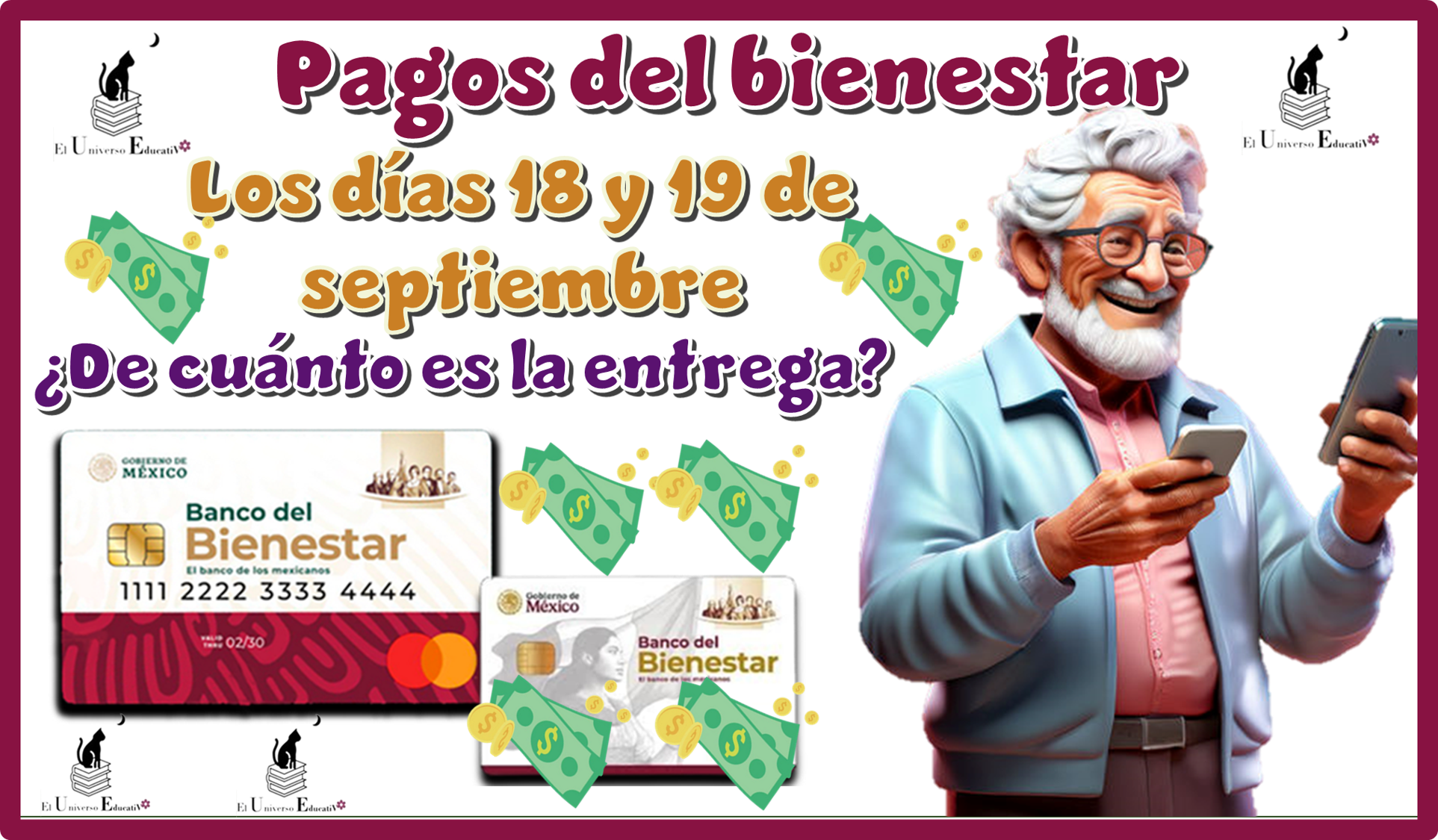 Pagos del bienestar los días: 18 y 19 de septiembre | ¿De cuánto es la entrega?