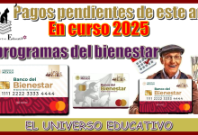 Pagos pendientes de este año en curso 2025 | 4 Programas del bienestar