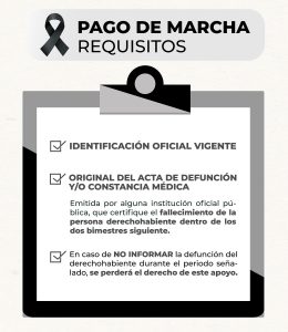 El Pago de Marcha podrá ser solicitado por el auxiliar, presentando los siguientes requisitos: