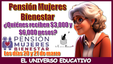 Pensión Mujeres Bienestar | ¿Quiénes reciben $3,000 y $6,000 pesos los días 20 y 21 de marzo?