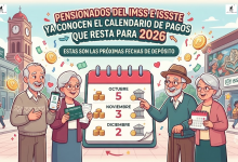 Pensionados del IMSS e ISSSTE ya conocen el calendario de pagos que resta para 2026; estas son las próximas fechas de depósito