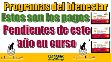 Programas del bienestar | Estos son los pagos pendientes de este año en curso 2025