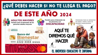 ¿QUÉ DEBES HACER SI NO TE LLEGA EL PAGO BIENESTAR DE ESTE AÑO 2024?