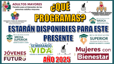 QUÉ PROGRAMAS ESTARÁN DISPONIBLES PARA ESTE PRESENTE AÑO 2025