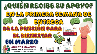 ¿QUIÉN RECIBE SU APOYO EN LA PRIMERA SEMANA DE ENTREGA DE LA PENSIÓN PARA EL BIENESTAR EN MARZO?