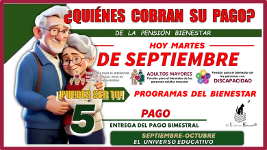 ¿QUIÉNES COBRAN SU PAGO DE LA PENSIÓN BIENESTAR HOY MARTES 3 DE SEPTIEMBRE?... PROGRAMAS DEL BIENESTAR 