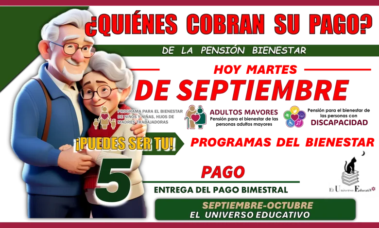 ¿QUIÉNES COBRAN SU PAGO DE LA PENSIÓN BIENESTAR HOY MARTES 3 DE SEPTIEMBRE?... PROGRAMAS DEL BIENESTAR 