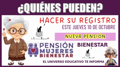 ¿QUIÉNES PUEDEN HACER SU REGISTRO ESTE JUEVES 10 DE OCTUBRE?...NUEVA PENSIÓN BIENESTAR 