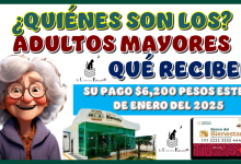 ¿QUIÉNES SON LOS ADULTOS MAYORES QUÉ RECIBEN SU PAGO DE $6,200 PESOS ESTE 4 DE ENERO DEL 2025?