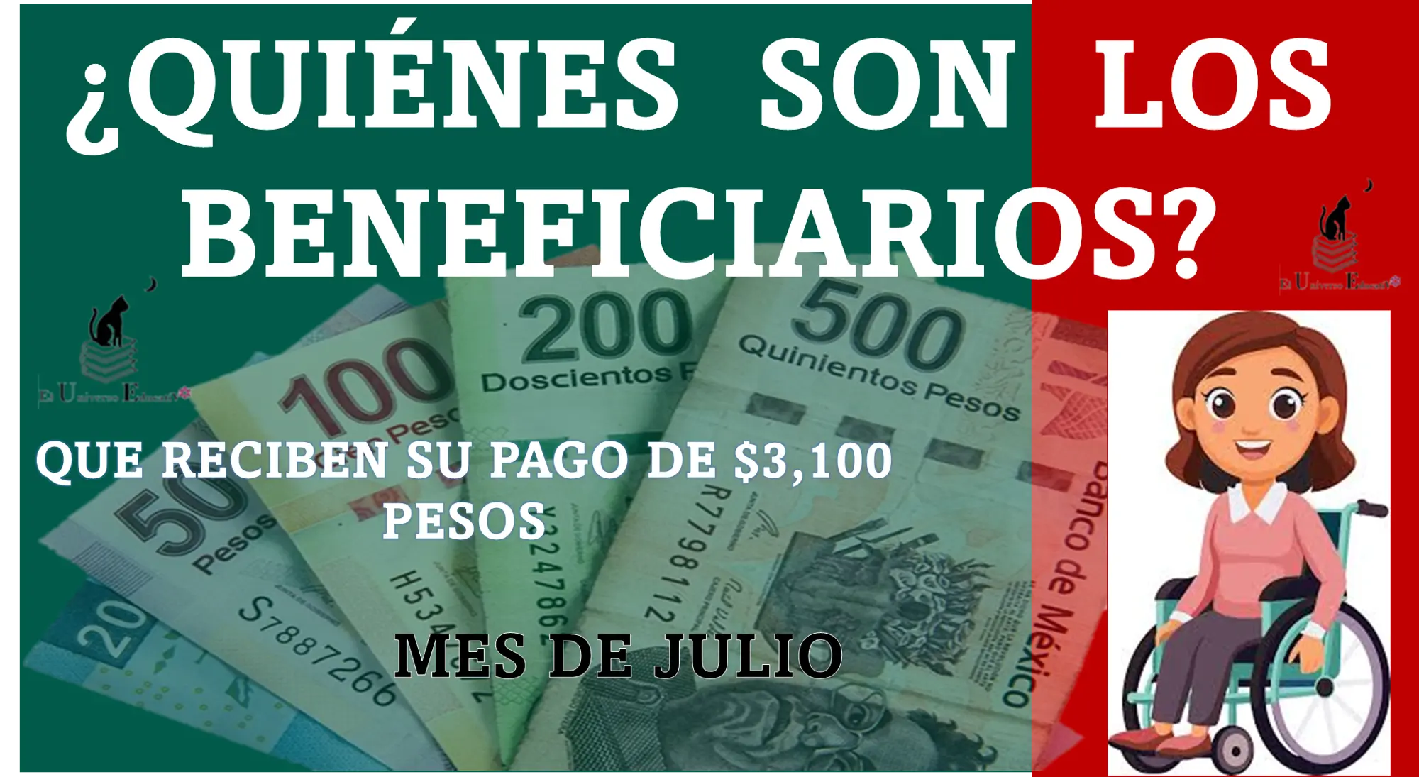 ¿QUIÉNES SON LOS BENEFICIARIOS QUE RECIBEN SU PAGO DE $3,100 PESOS EN ESTE MES DE JULIO? | PENSIÓN BIENESTAR