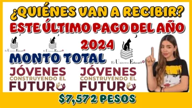 ¿QUIÉNES VAN A RECIBIR ESTE ÚLTIMO PAGO DEL AÑO 2024? | MONTO TOTAL DE $7,572 PESOS