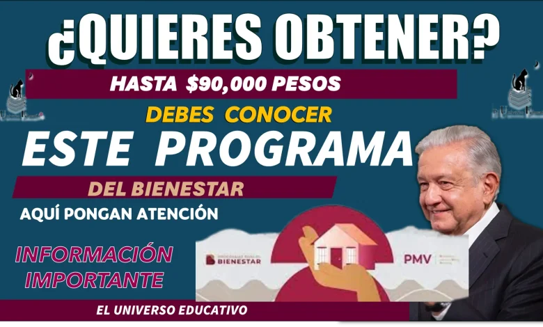 ¿QUIERES OBTENER HASTA $90,000 PESOS? | DEBES CONOCER ESTE PROGRAMA DEL BIENESTAR 