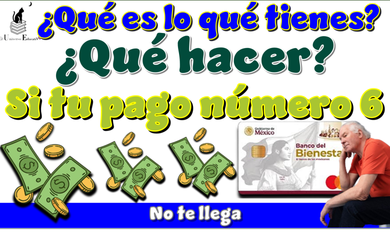 ¿Qué es lo que tienes qué hacer si tu pago número 6 no te llega?