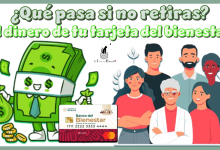 ¿Qué pasa si no retiras el dinero de tu tarjeta del bienestar?