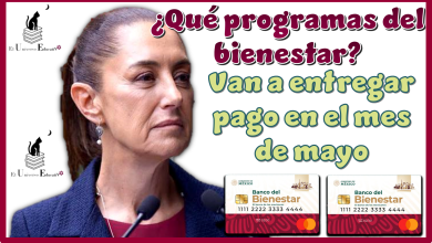 ¿Qué programas del bienestar van a entregar pago en el mes de mayo?