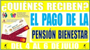 ¿Quiénes reciben el pago de la Pensión para el Bienestar del 4 al 06 de julio?