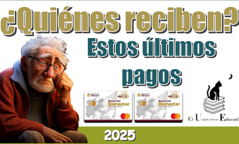 ¿Quiénes reciben estos últimos pagos 2025?