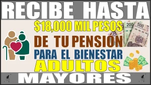 RECIBE HASTA $18,000 PESOS DE TU PENSIÓN PARA EL BIENESTAR | ADULTOS MAYORES 