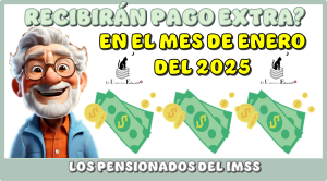 RECIBIRÁN PAGO EXTRA EN EL MES DE ENERO DEL 2025 LOS PENSIONADOS DEL IMSS