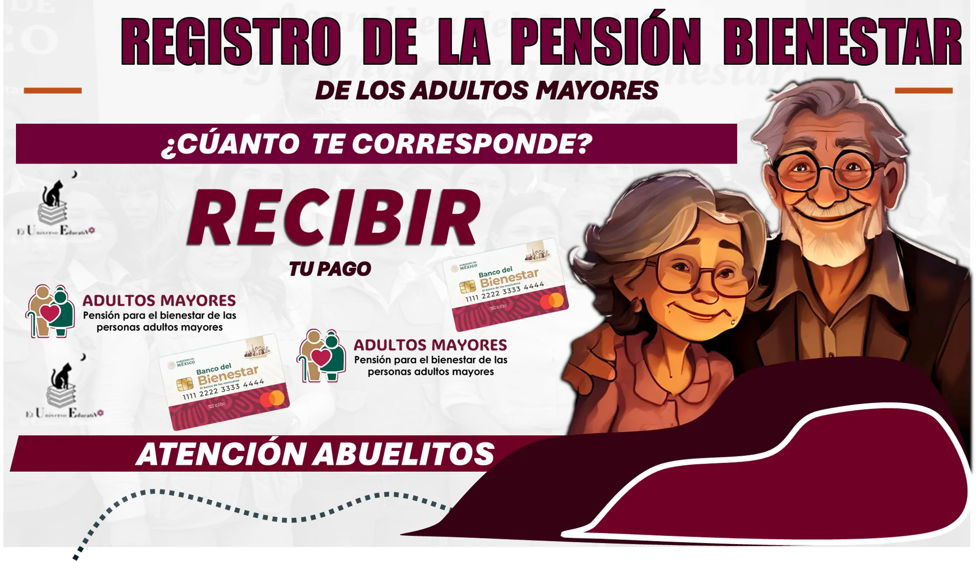 ¿REGISTRO DE LA PENSIÓN BIENESTAR DE LOS ADULTOS MAYORES? | ¿CUÁNTO TE CORRESPONDE RECIBIR TU PAGO? 