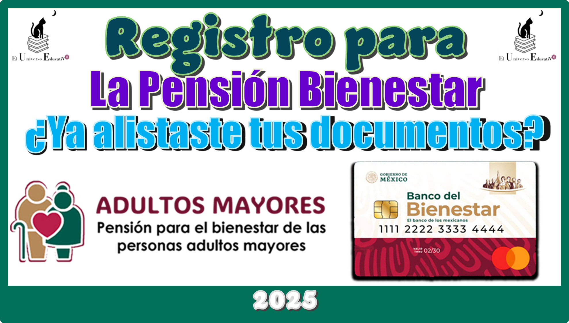 Registro para la Pensión Bienestar | ¿Ya alistaste tus documentos?