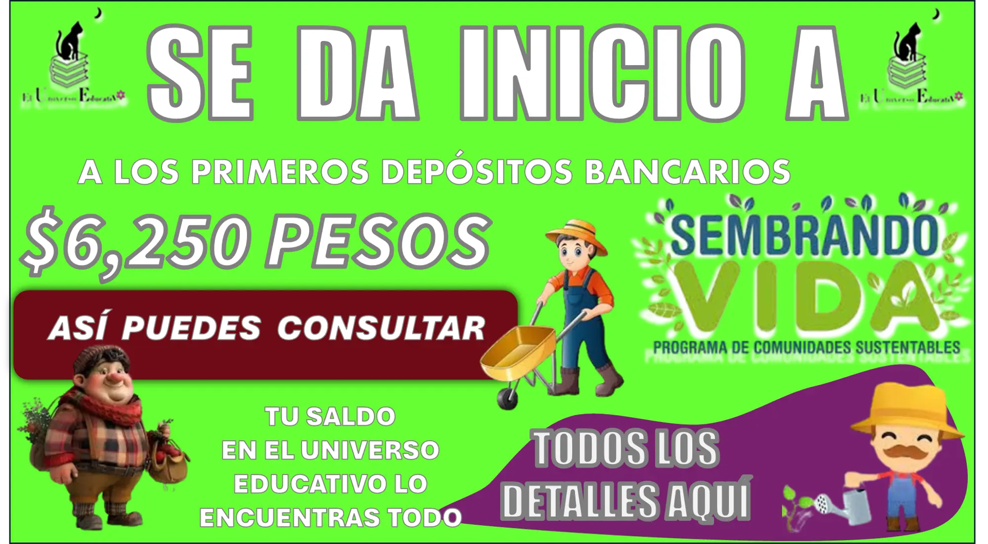 SE DA INICIO A LOS PRIMEROS DEPÓSITOS BANCARIOS | $6,250 PESOS, ASÍ PUEDES CONSULTAR TU SALDO