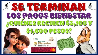 SE TERMINAN LOS PAGOS BIENESTAR | ¿QUIÉNES RECIBEN SU PAGO DE $3,100 Y $1,600 PESOS HOY?