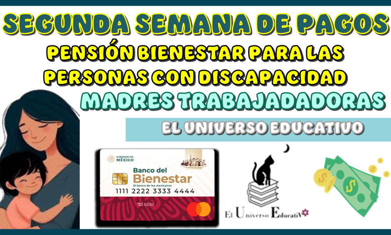 SEGUNDA SEMANA DE PAGOS | PENSIÓN BIENESTAR PARA LAS PERSONAS CON DISCAPACIDAD Y MADRES TRABAJADORAS 