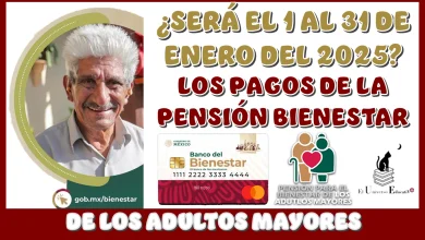 ¿SERÁ DEL 1 AL 31 DE ENERO DEL 2025 LOS PAGOS DE LA PENSIÓN BIENESTAR PARA LOS ADULTOS MAYORES?