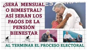 ¿SERÁ MENSUAL O BIMESTRAL? | ASÍ SERÁN LOS PAGOS DE LA PENSIÓN BIENESTAR | AL TERMINAR EL PROCESO ELECTORAL | ASÍ LO DICE AMLO 