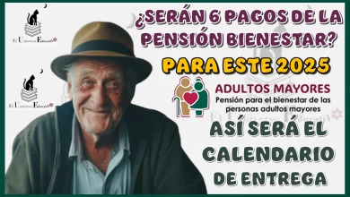 ¿SERÁN 6 PAGOS DE LA PENSIÓN BIENESTAR PARA ESTE 2025? | ASÍ QUEDA EL CALENDARIO DE ENTREGA