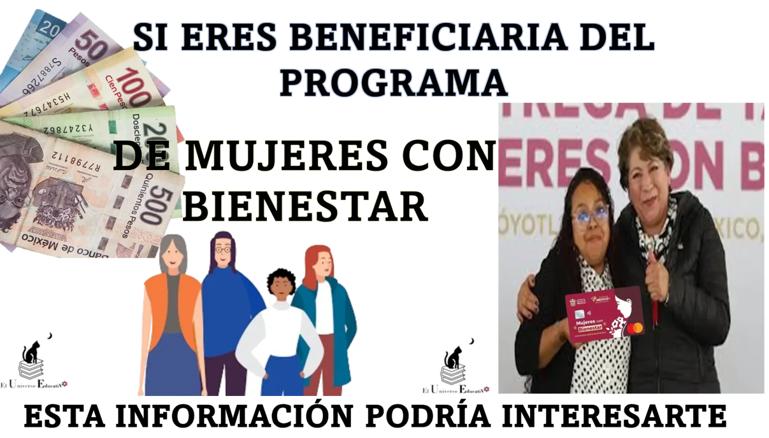 SI ERES BENEFICIARIA DEL PROGRAMA DE MUJERES CON BIENESTAR ESTA INFORMACIÓN PODRÍA INTERESARTE 