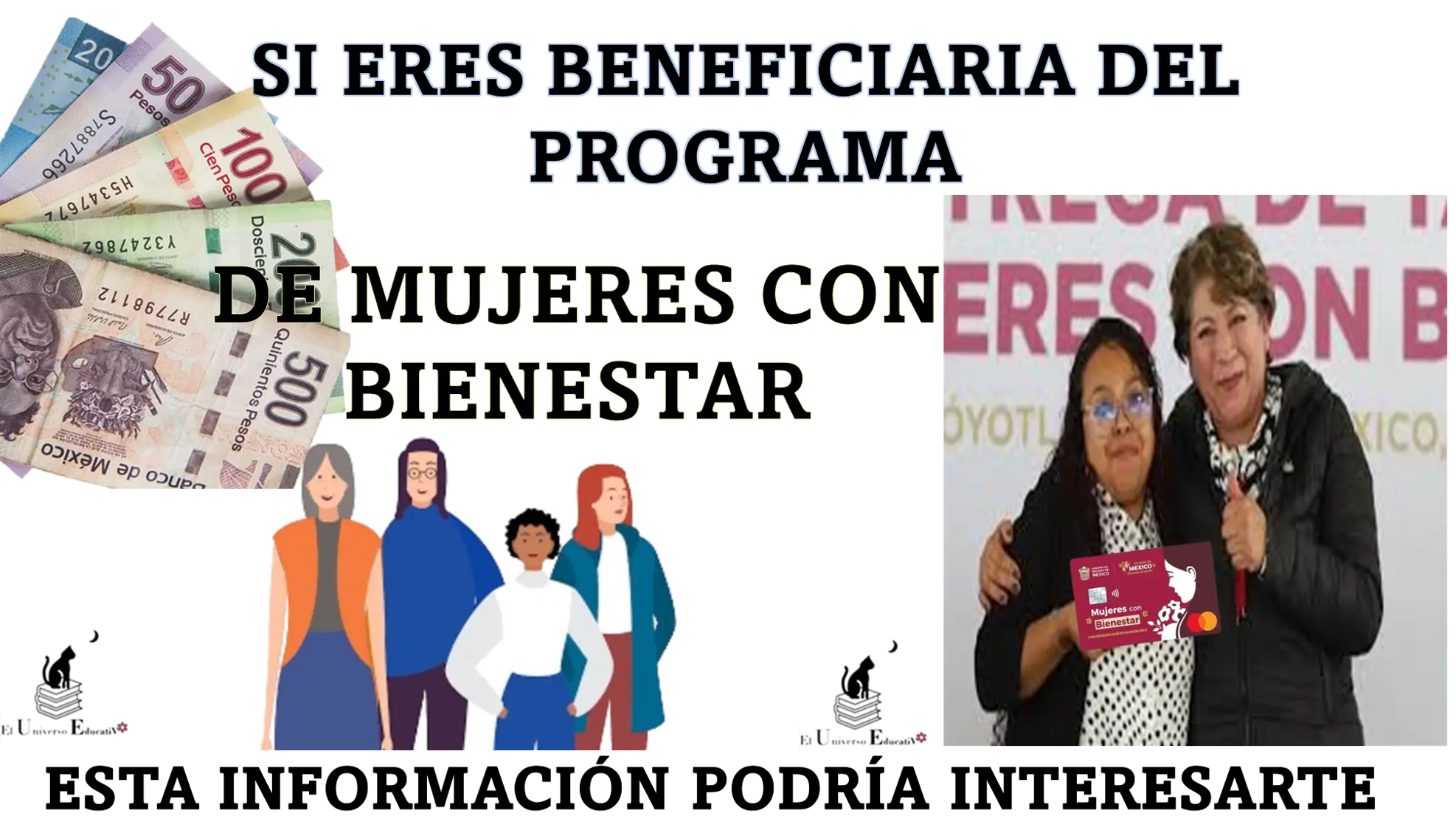 SI ERES BENEFICIARIA DEL PROGRAMA DE MUJERES CON BIENESTAR ESTA INFORMACIÓN PODRÍA INTERESARTE 