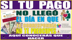 SI TU PAGO NO LLEGÓ EL DÍA EN QUE TE CORRESPONDÍA, NO TE PREOCUPES AQUÍ CONOCERÁS QUE DEBES HACER PARA RESOLVER ESTA SITUACIÓN