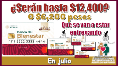 ¿Serán hasta $12,400 o $6,200 pesos los que se van a estar entregando en julio?