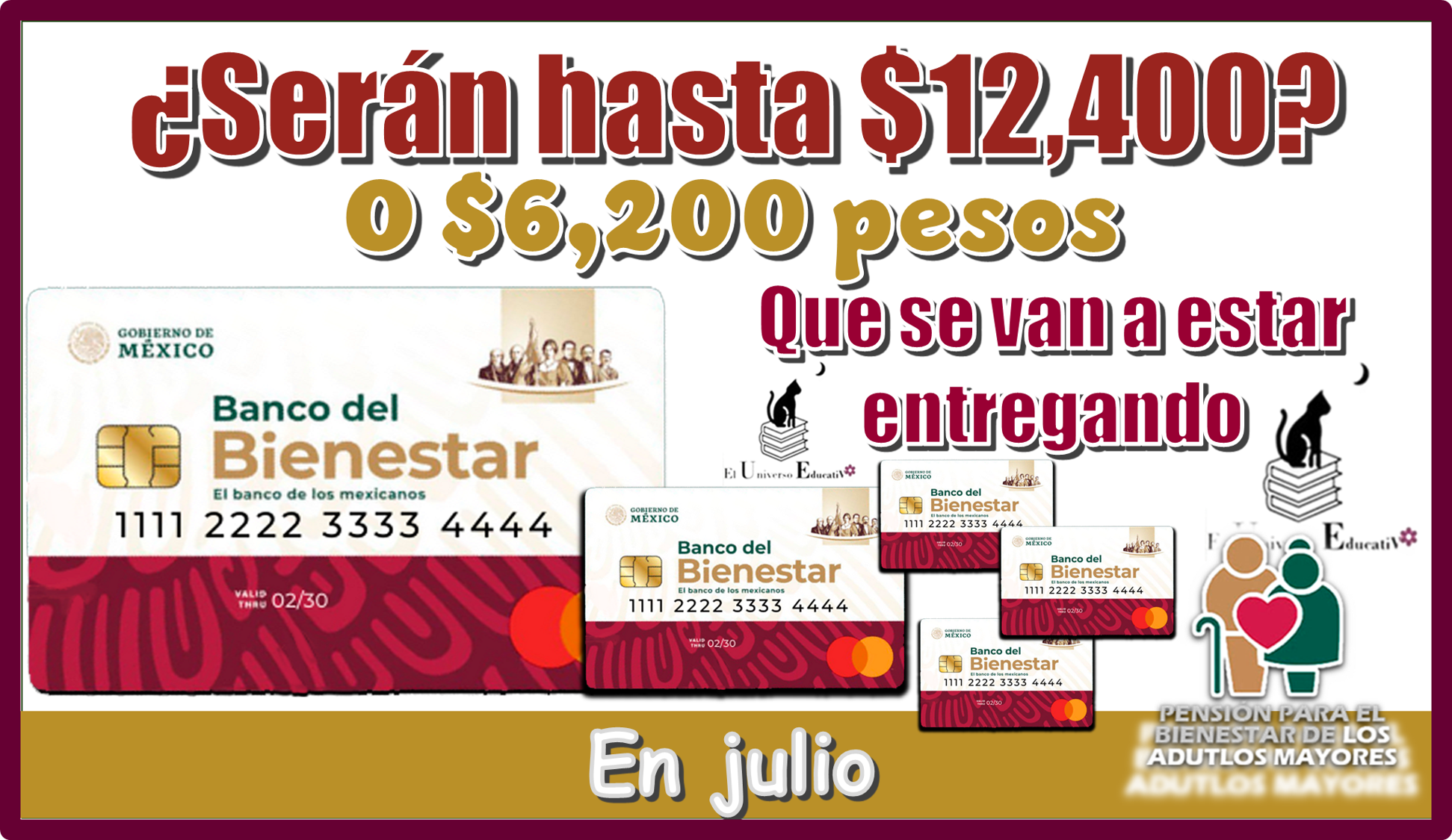 ¿Serán hasta $12,400 o $6,200 pesos los que se van a estar entregando en julio?