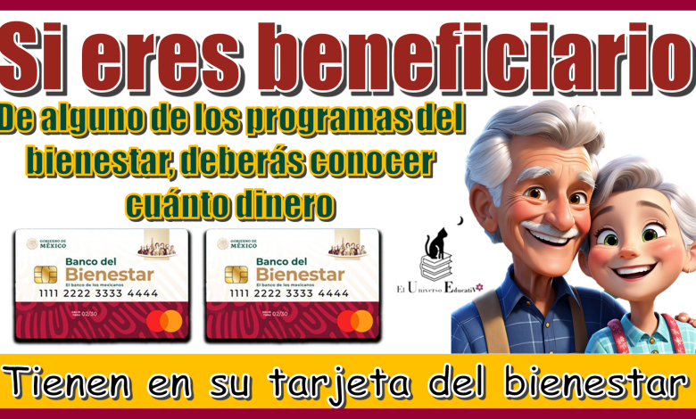 Si eres beneficiario de alguno de los programas del bienestar, deberás conocer cuánto dinero tienen en su tarjeta del bienestar