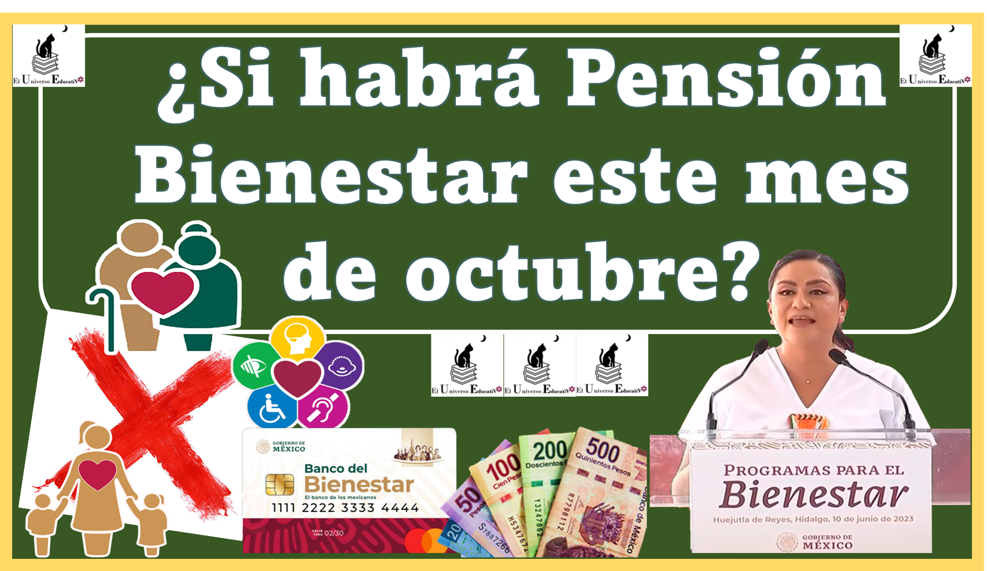 ¿Si habrá Pensión Bienestar este mes de octubre?