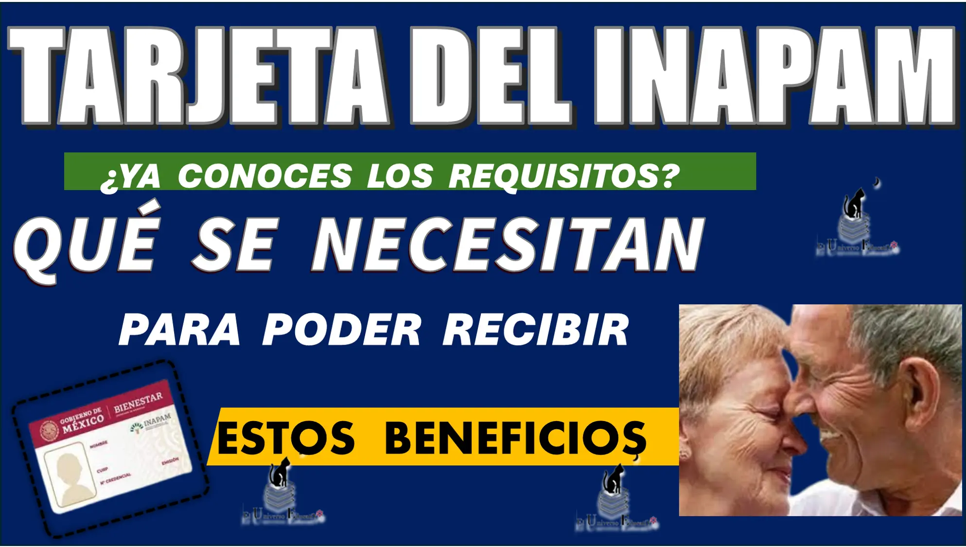 TARJETA DEL INAPAM… ¿YA CONOCES LOS REQUISITOS QUÉ SE NECESITAN PARA PODER RECIBIR ESTOS BENEFICIOS?