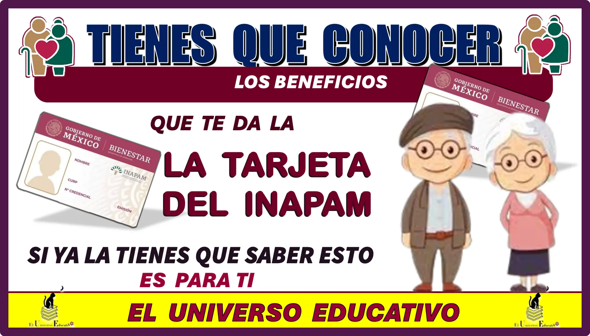 TIENES QUE CONOCER LOS BENEFICIOS QUE TE DA LA TARJETA DEL INAPAM | SI YA LA TIENES ESTO ES PARA TI