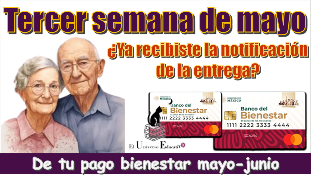 Tercer semana de mayo | ¿Ya recibiste la notificación de la entrega de tu pago bienestar  mayo-junio?…